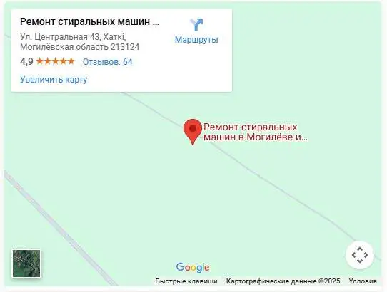 Карта проезда к specremont8.by: ул. Центральная 43, Хатки, Могилевский район